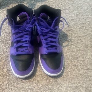 Nike Men's Shoes - Black and Purple